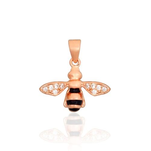 Silver pendant with Zirkons , Jewelery enamel