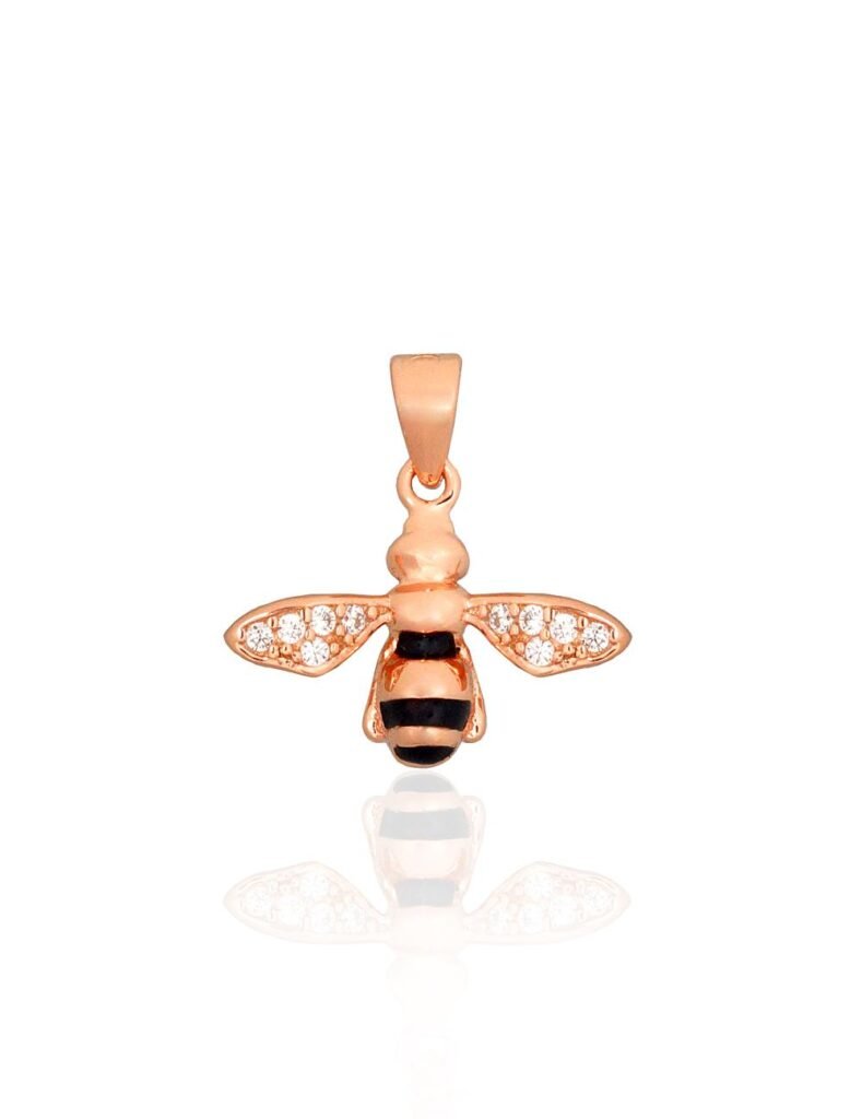 Silver pendant with Zirkons , Jewelery enamel