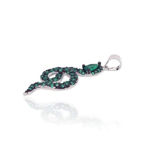 Alternative view of Silver pendant with Zirkons