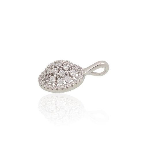 Alternative view of Silver pendant with Zirkons