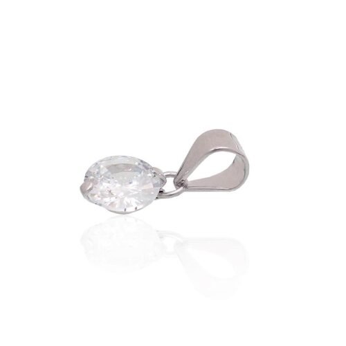 Alternative view of Silver pendant with Zirkons