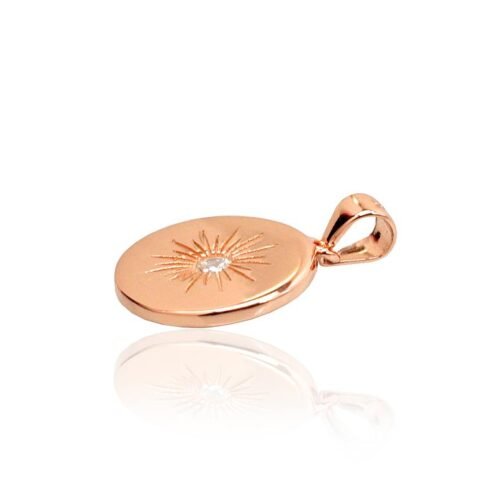 Alternative view of Silver pendant with Zirkons