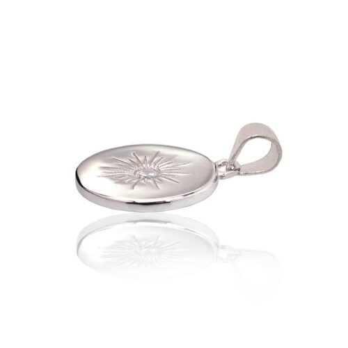 Alternative view of Silver pendant with Zirkons
