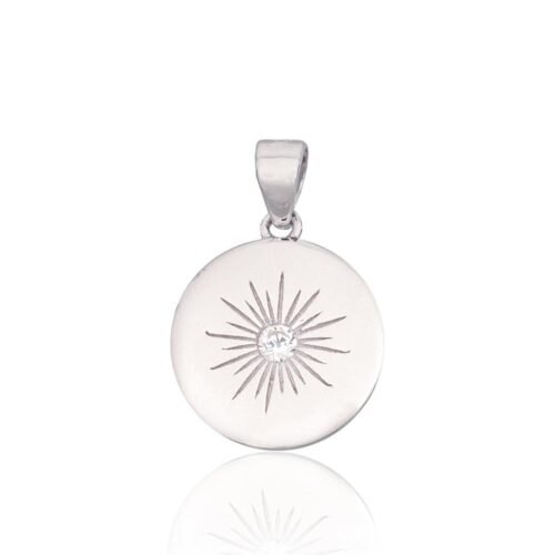 Silver pendant with Zirkons
