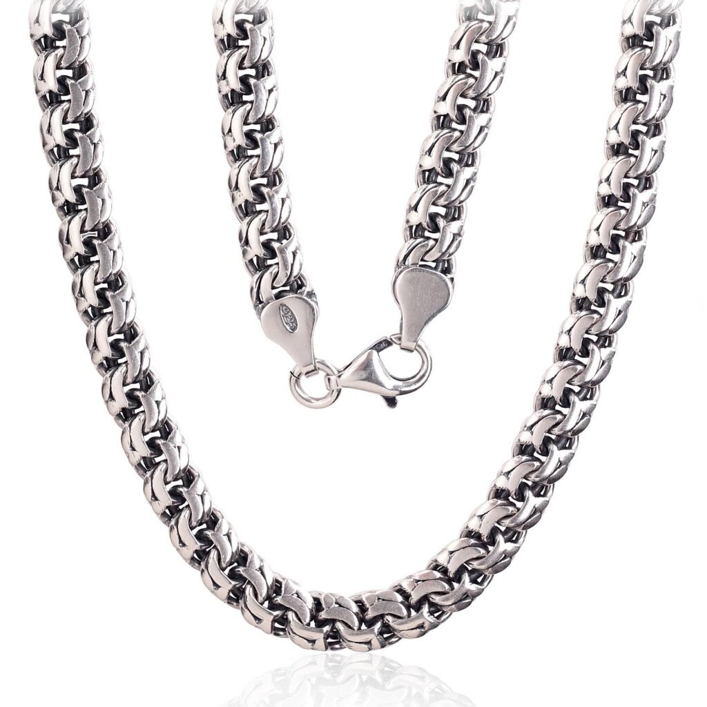 Silver chain Bismark 6 mm