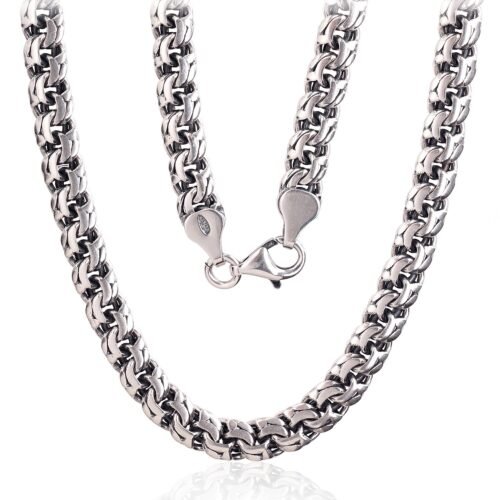 Silver chain Bismark 6 mm