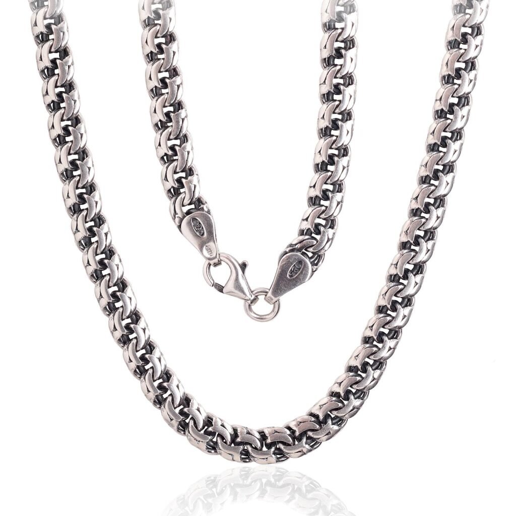 Silver chain Bismark 5 mm