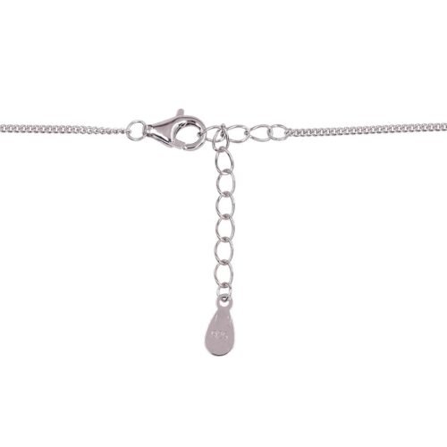 Alternative view of Silver necklace with Zirkons