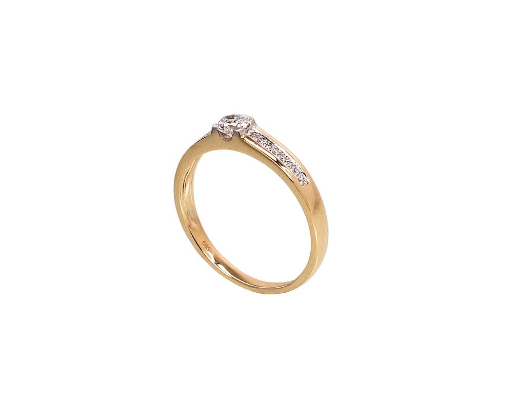 Gold ring with Diamonds - Image 2