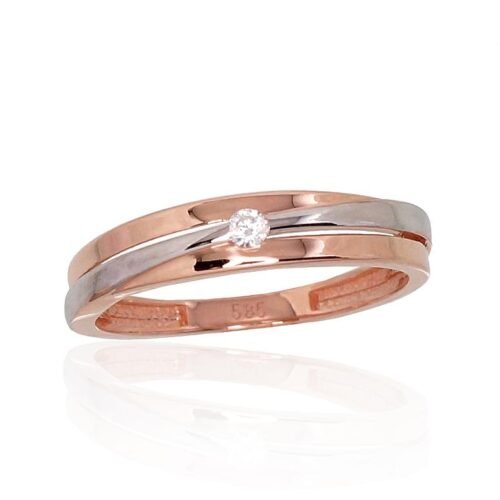 Gold ring with Zirkons