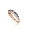 Gold ring with Diamonds , Sapphire - Image 2