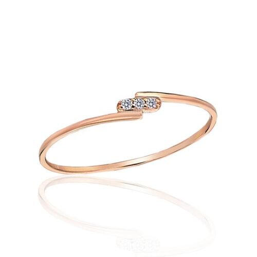 Gold ring with Zirkons