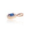 Gold pendant with Diamonds , Sapphire - Image 2