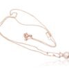 Gold necklace with Zirkons , Fresh-water Pearl - Image 2