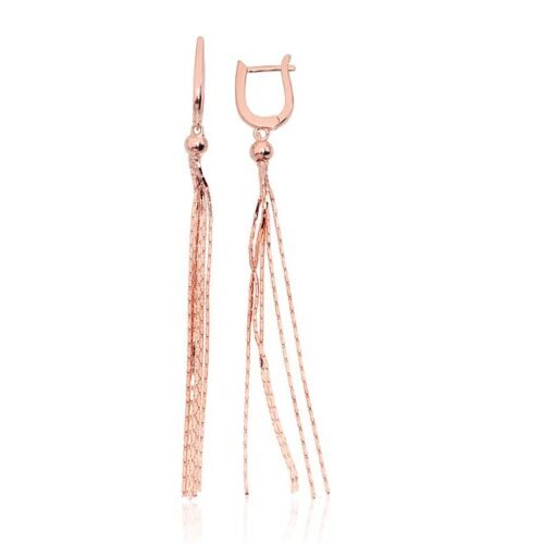 Silver earrings with 'english' lock