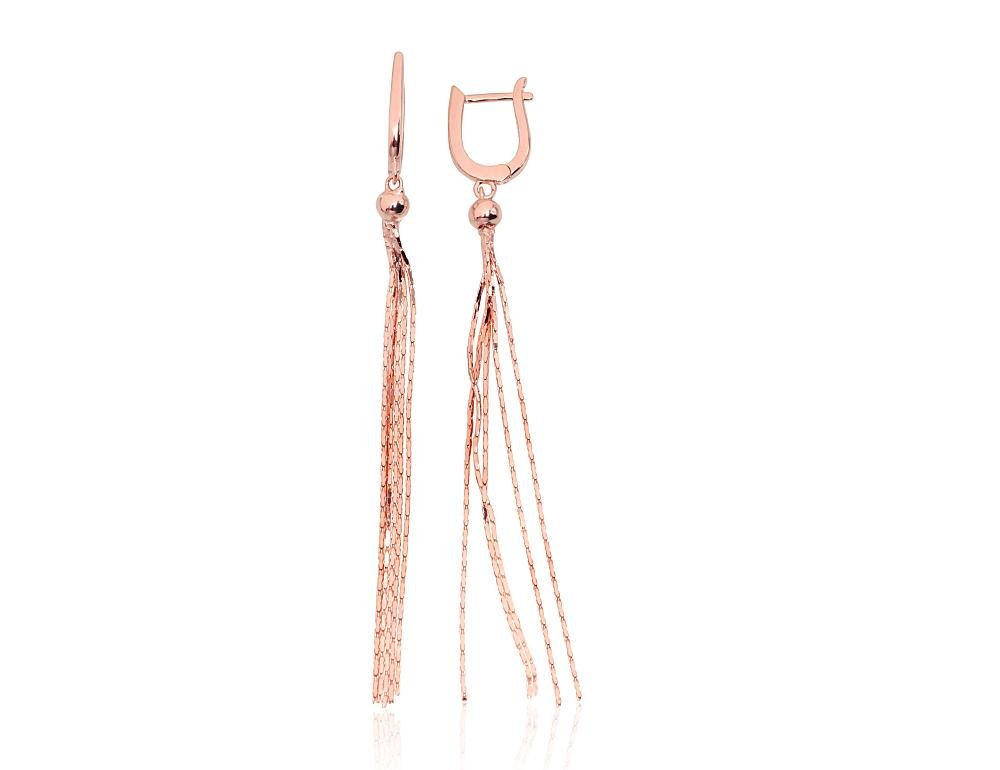 Silver earrings with 'english' lock