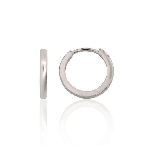 Silver hoop earrings