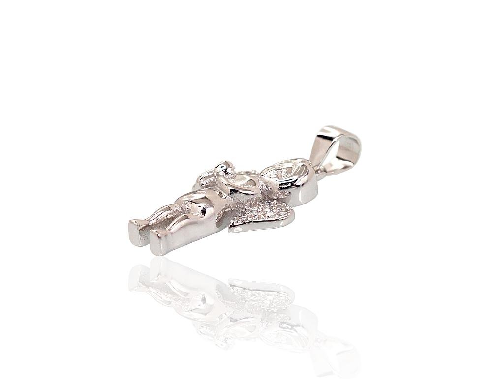 Silver pendant with Zirkons - Image 2