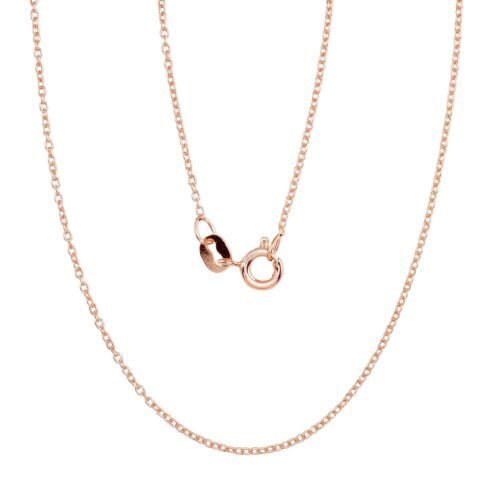 Silver chain Anchor round 1 mm
