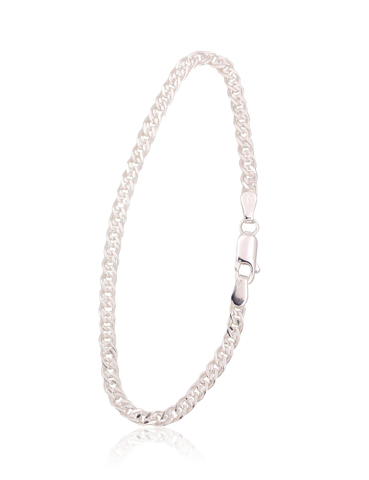 Silver chain Mona Liza 3.1 mm , diamond cut
