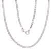 Silver chain Rombo 2 mm , diamond cut