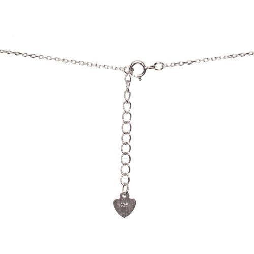 Alternative view of Silver necklace with Zirkons