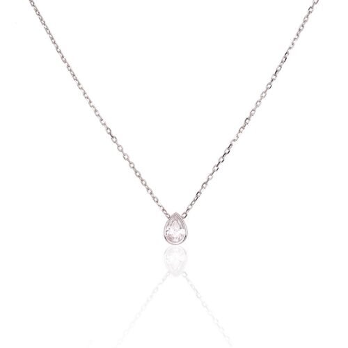 Silver necklace with Zirkons