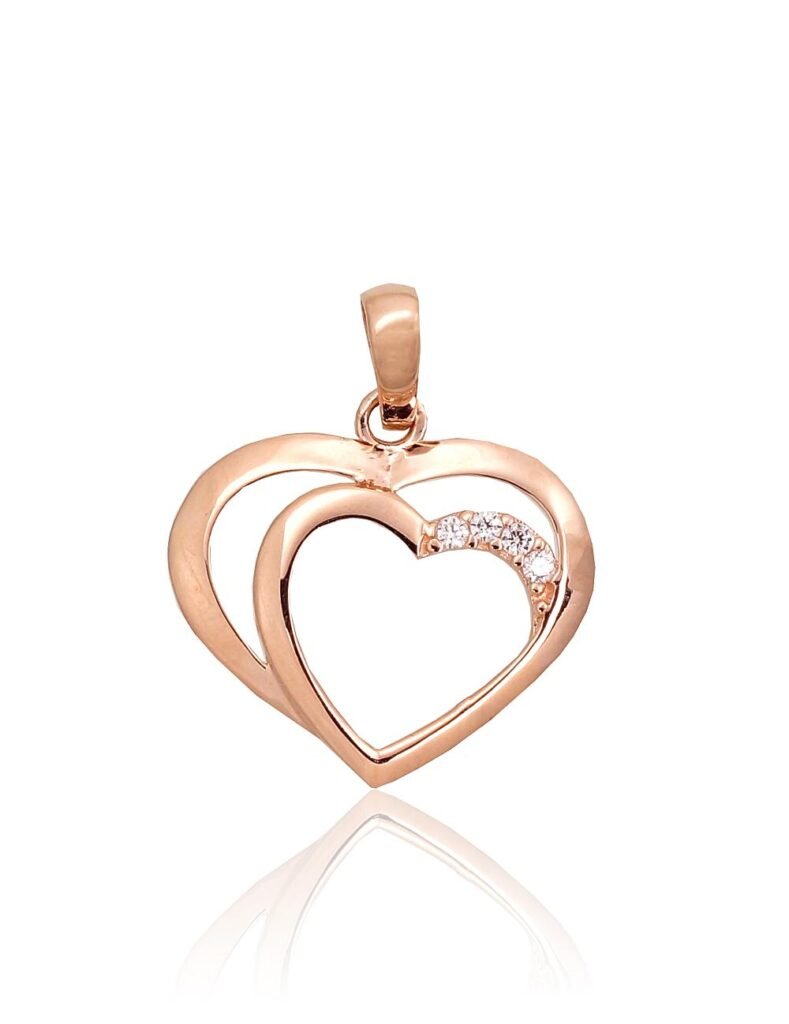 Gold pendant with Zirkons