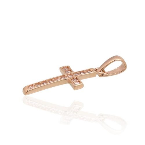 Alternative view of Gold pendant with Zirkons