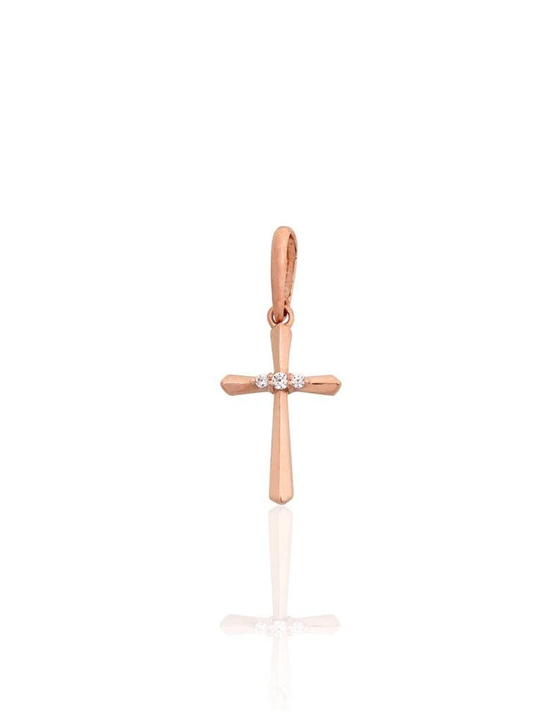 Gold pendant with Zirkons