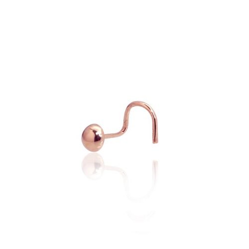 Gold piercing for nose