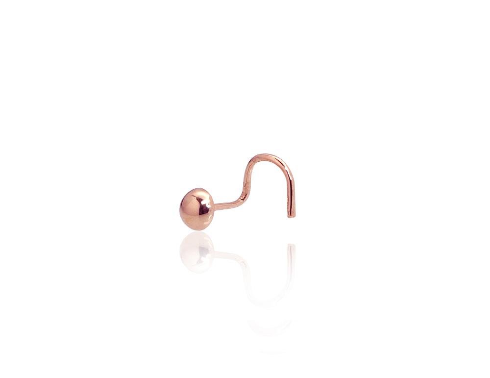 Gold piercing for nose