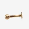 Gold piercing for lips with Zirkons - Image 2
