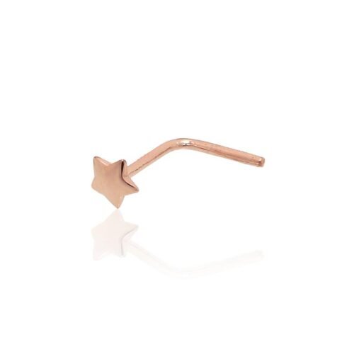Gold piercing for nose