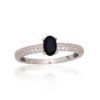 Silver ring with Zirkons