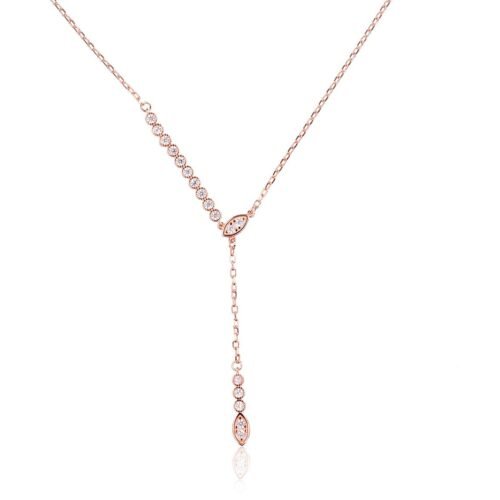 Silver necklace with Zirkons