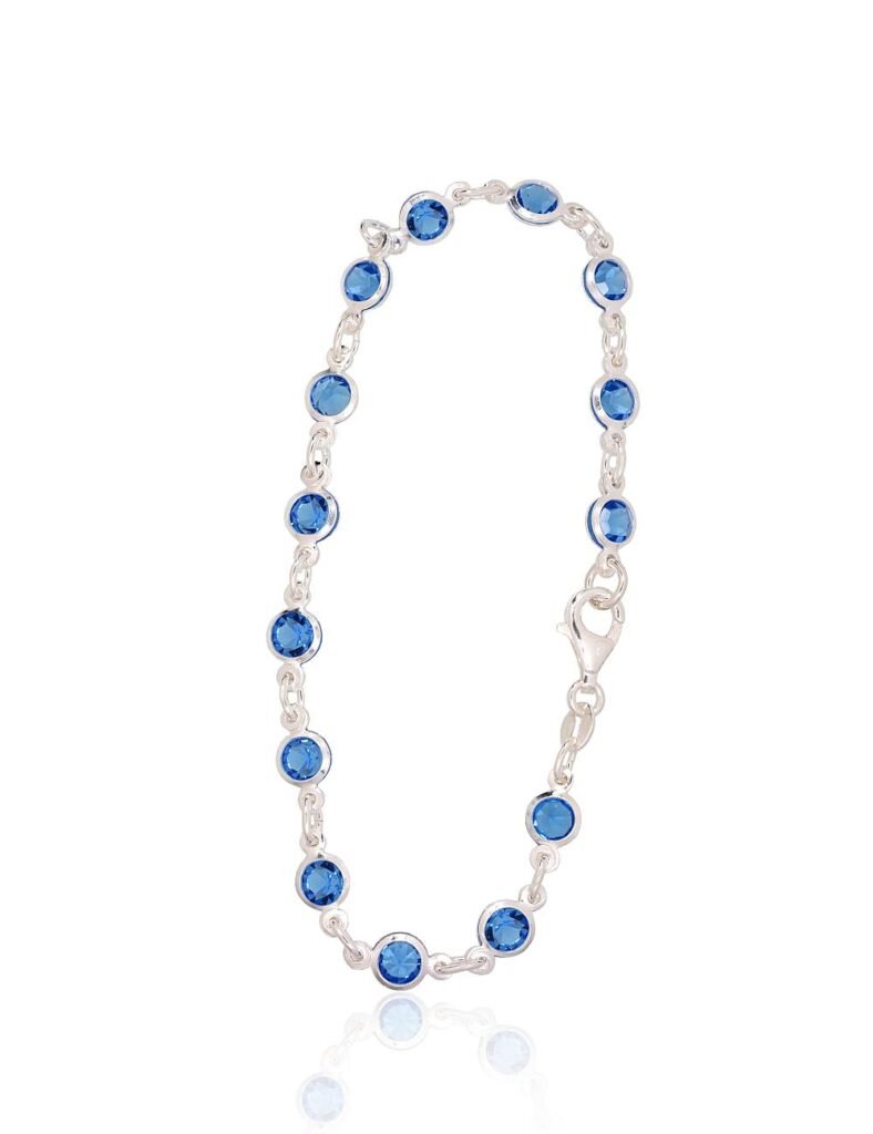 Silver bracelet with Zirkons